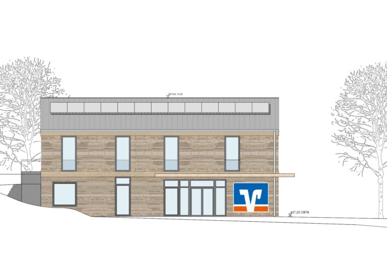 Neubau einer Filiale der Raiffeisenbank in Pappenheim